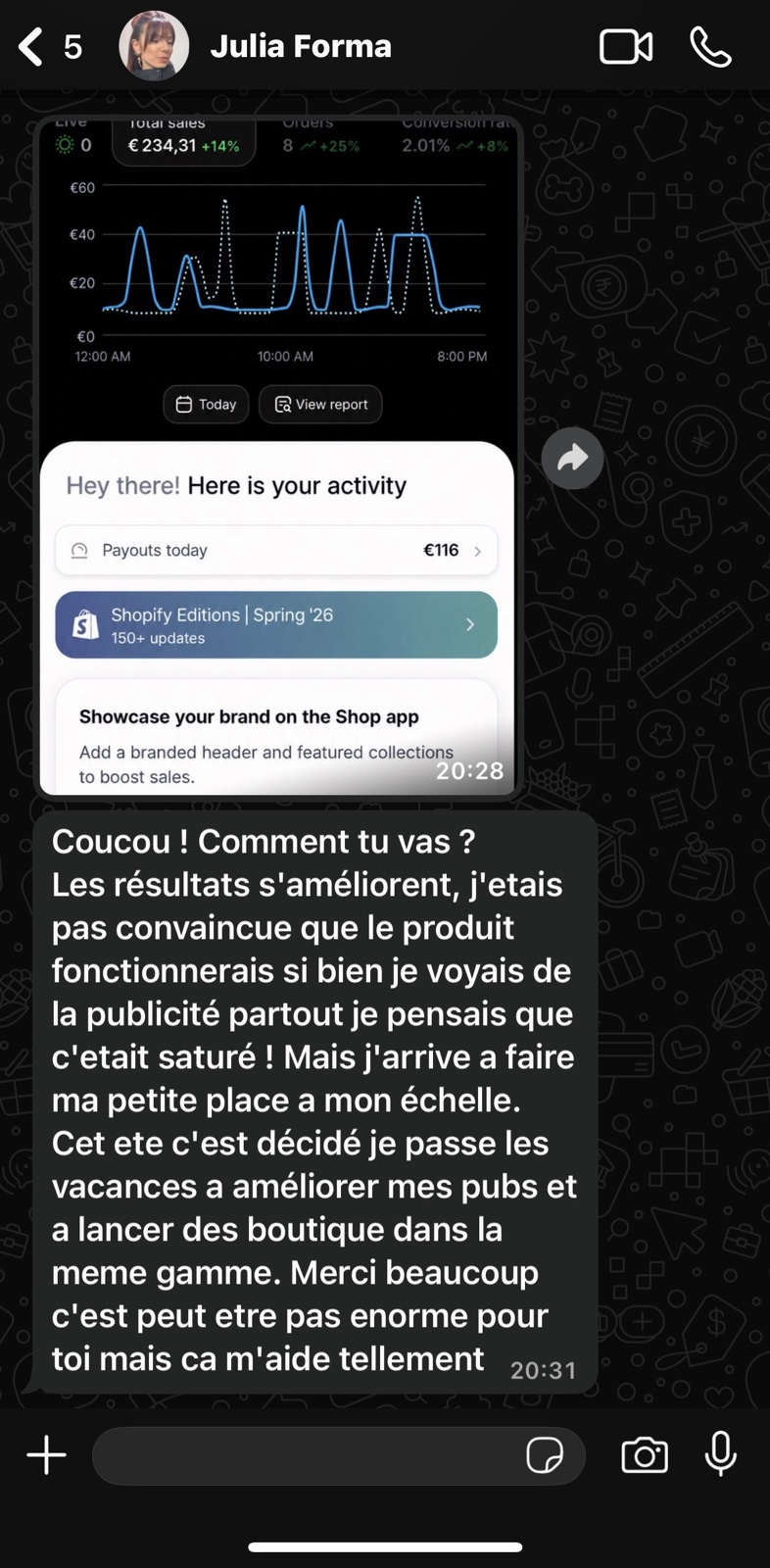 Résultats de Julia